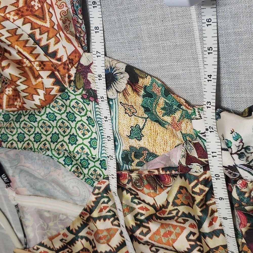 Zara PATCHWORK PRINT DRESS, SIZE S - Picture 10 of 15